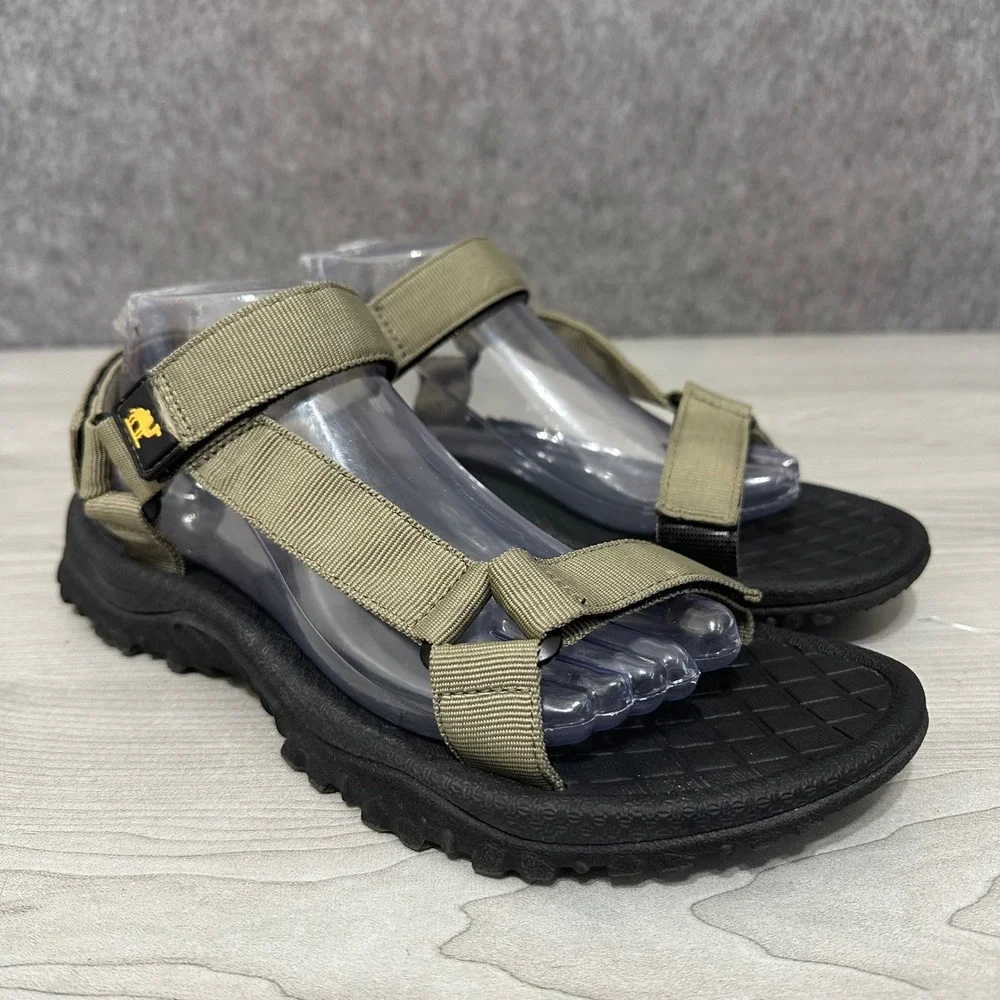 Camel‎ Crown Hiking Sport Sandals Mens 8 Khaki Green Strappy Outdoor K922162687